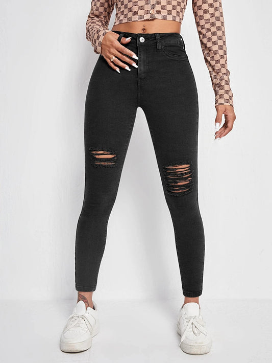 Cherry - Ripped Jeans