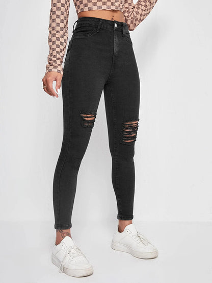 Cherry - Ripped Jeans
