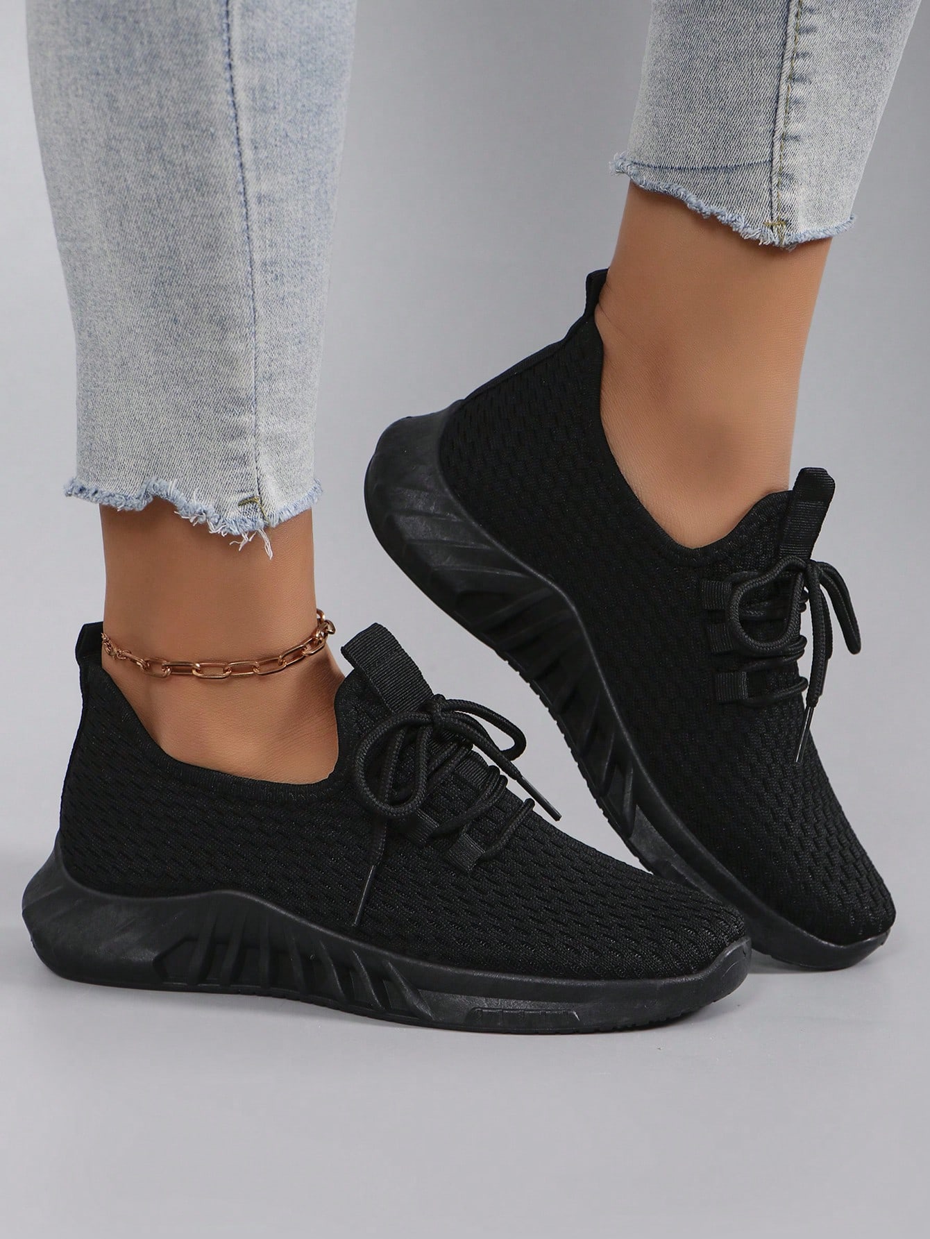 Damen atmungsaktive und bequeme Slip-On Sneakers, leicht, einfarbig/rosa/helle Farbe, rutschfest und abriebfest