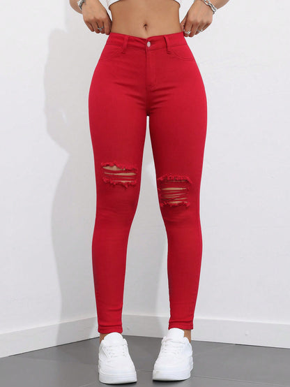 Cherry - Ripped Jeans