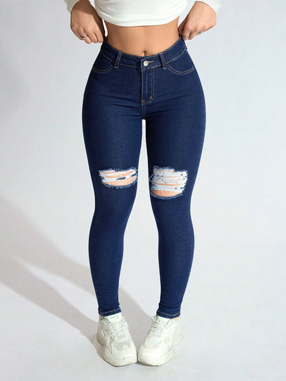 Cherry - Ripped Jeans
